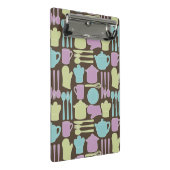 Mini Porte-bloc Motif 2 d'ustensiles de cuisine (Incliné)