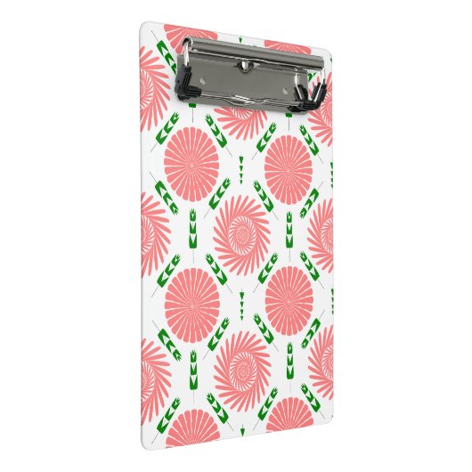 Mini Porte-bloc motif à fleurs roses (Incliné)