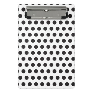 Mini Porte-bloc Motif à pois noir et blanc – Minimalisme Classique