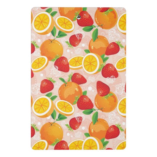 Mini Porte-bloc Motif abstrait avec la fraise (Dos)