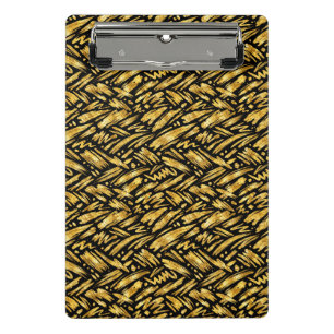 Mini Porte-bloc Motif abstrait de feuille d'or