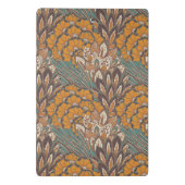 Mini Porte-bloc Motif abstrait de plume de paon (Dos)