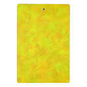 Mini Porte-bloc Motif Abstrait jaune orange (Dos)