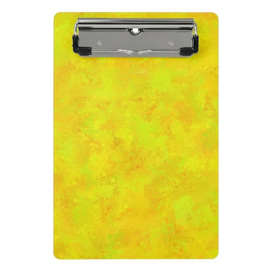 Mini Porte-bloc Motif Abstrait Jaune Orange Vert (Devant)