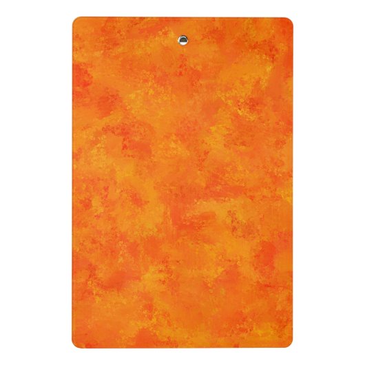 Mini Porte-bloc Motif Abstrait orange (Dos)