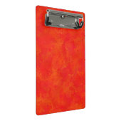 Mini Porte-bloc Motif abstrait orange rouge (Incliné)
