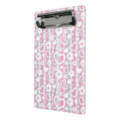 Mini Porte-bloc Motif avec des coeurs et des fleurs (Angle2)