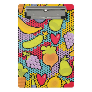 Mini Porte-bloc Motif avec des fruits et légumes
