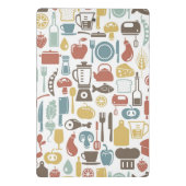 Mini Porte-bloc Motif avec des icônes de cuisine (Dos)