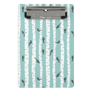 Mini Porte-bloc Motif avec des oiseaux et des arbres