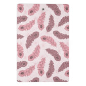 Mini Porte-bloc motif avec des plumes de paon (Dos)