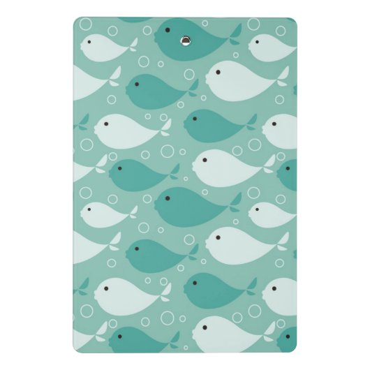 Mini Porte-bloc motif avec des poissons (Dos)