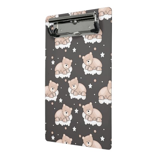 Mini Porte-bloc motif avec le petit sommeil d'ours (Angle2)