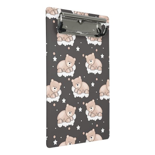 Mini Porte-bloc motif avec le petit sommeil d'ours (Incliné)