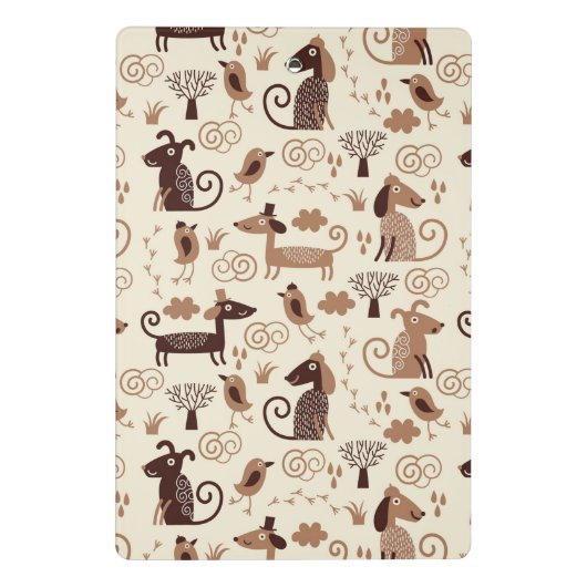 Mini Porte-bloc motif avec les chiens mignons (Dos)