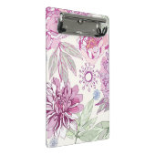 Mini Porte-bloc Motif avec les fleurs roses (Incliné)
