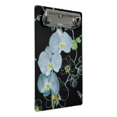 Mini Porte-bloc Motif blanc d'orchidées d'aquarelle (Incliné)