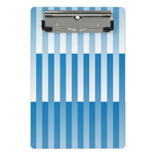 Mini Porte-bloc Motif Bleu Blanc rayé