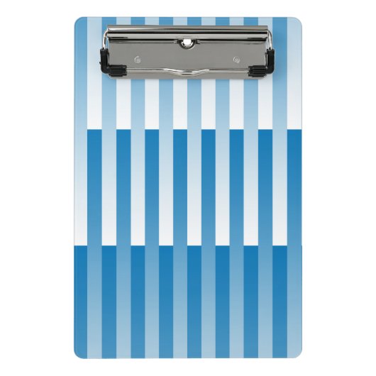 Mini Porte-bloc Motif Bleu Blanc rayé (Devant)