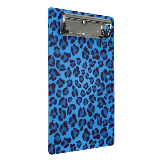 Mini Porte-bloc motif bleu de texture de léopard (Incliné)