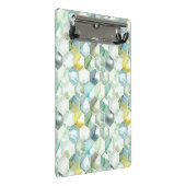 Mini Porte-bloc Motif bleu et vert de Honycomb d'aquarelle (Incliné)