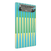 Mini Porte-bloc Motif bleu jaune vert rayé (Incliné)