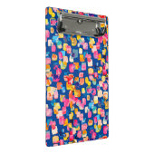 Mini Porte-bloc Motif Carré Abstrait peint brillamment (Incliné)