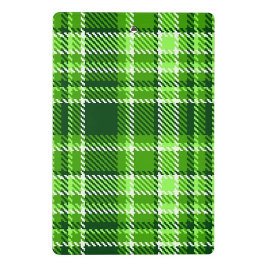 Mini Porte-bloc Motif Checkered de couleur verte (Dos)