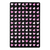 Mini Porte-bloc Motif Coeurs roses (Dos)