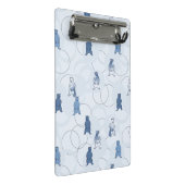 Mini Porte-bloc motif comportant un ours gris (Incliné)