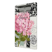 Mini Porte-bloc Motif Damas Décor Floral Joli (Angle2)