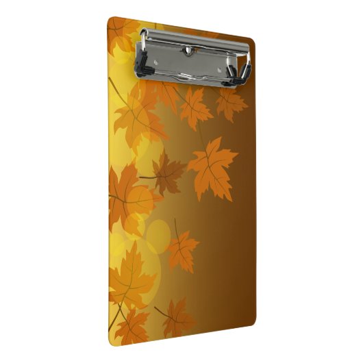 Mini Porte-bloc Motif d'automne avec feuilles d'érable en chute et (Incliné)
