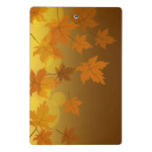 Mini Porte-bloc Motif d'automne avec feuilles d'érable en chute et (Dos)