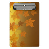 Mini Porte-bloc Motif d'automne avec feuilles d'érable en chute et (Devant)