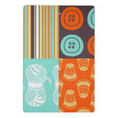 Mini Porte-bloc motif de Bruit-art - cousant (Dos)