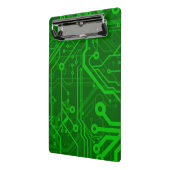 Mini Porte-bloc Motif de carte électronique de vert (Angle2)