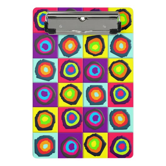 Mini Porte-bloc Motif de cercles (Devant)