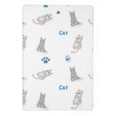 Mini Porte-bloc Motif de chat en blanc (Dos)
