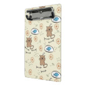 Mini Porte-bloc motif de chat et de poissons (Angle2)