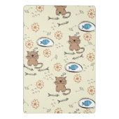 Mini Porte-bloc motif de chat et de poissons (Dos)