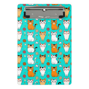 Mini Porte-bloc Motif de chat mignon avec des chats colorés et des