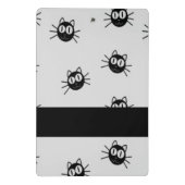 Mini Porte-bloc Motif de chats noirs (Dos)
