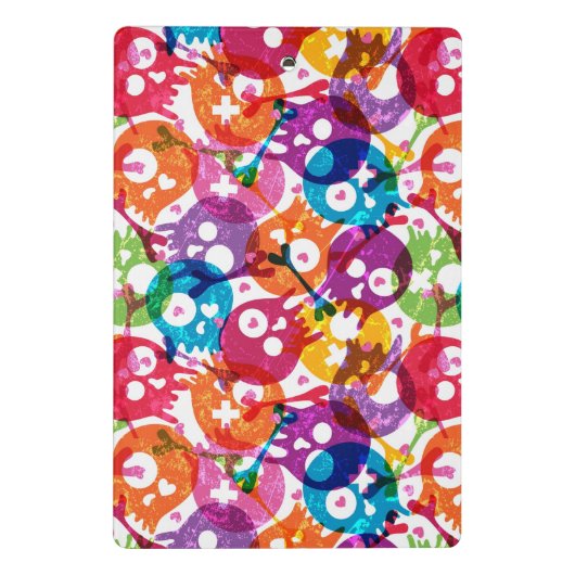 Mini Porte-bloc Motif de crânes (Dos)