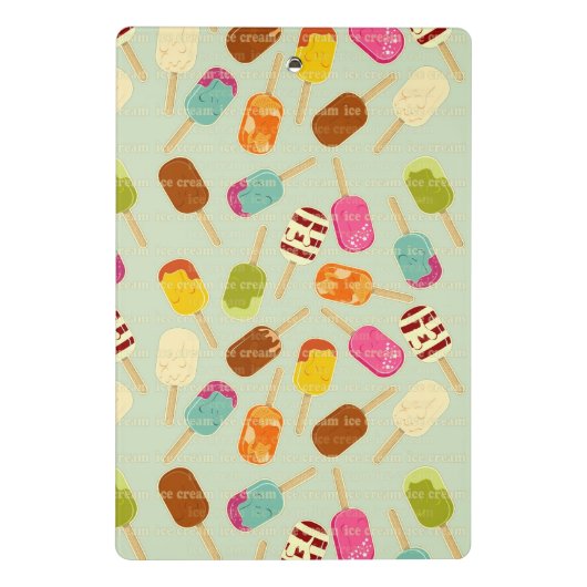 Mini Porte-bloc Motif de crème glacée (Dos)