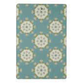 Mini Porte-bloc Motif de damassé avec les éléments abstraits (Dos)