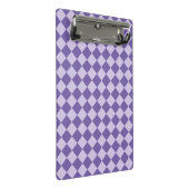 Mini Porte-bloc Motif de diamants de Checker Violet (Incliné)