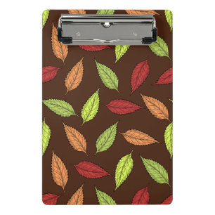 Mini Porte-bloc Motif de feuilles, feuilles colorées, feuilles d'a