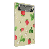 Mini Porte-bloc Motif de fraises d'aquarelle (Incliné)