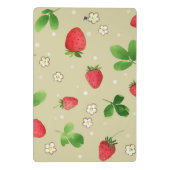 Mini Porte-bloc Motif de fraises d'aquarelle (Dos)