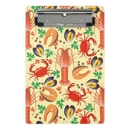 Mini Porte-bloc Motif de fruits de mer (Devant)